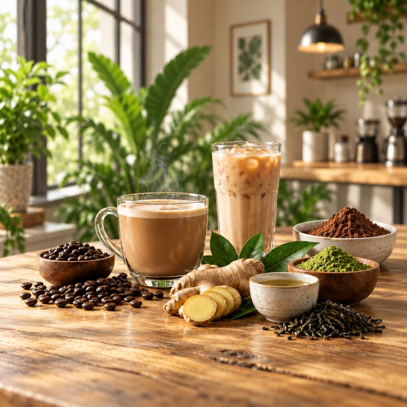 Coffee, tea, matcha, cocoa and ginger beverage ingredients by CAROMA