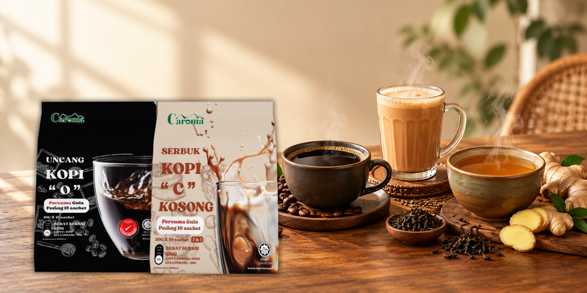 CAROMA Malaysia Taste Series featuring Malaysian coffee and tea beverages